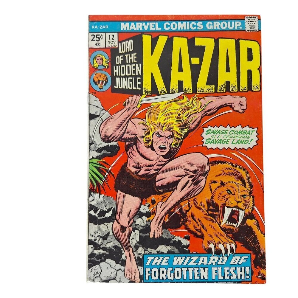 Marvel Ka Zar Lord Of The Hidden Jungle #12 Comic Book 1975